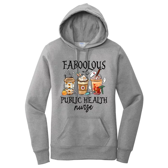 Faboolous Public Health Nurse Coffee Fall Halloween Costume Gift Women's Pullover Hoodie