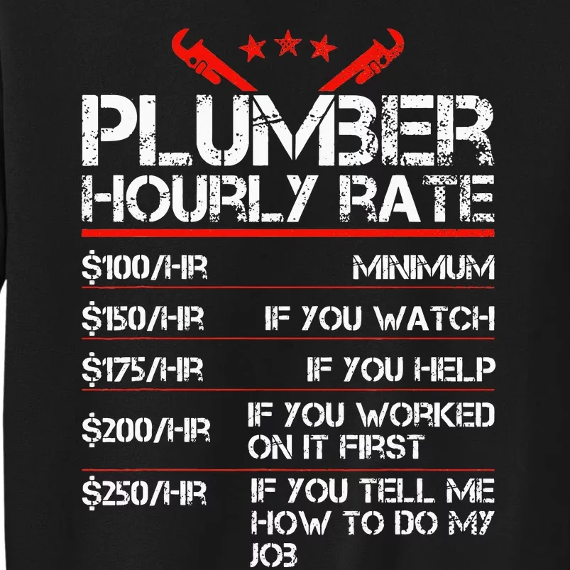 Funny Plumber Hourly Rates Plumber Sweatshirt