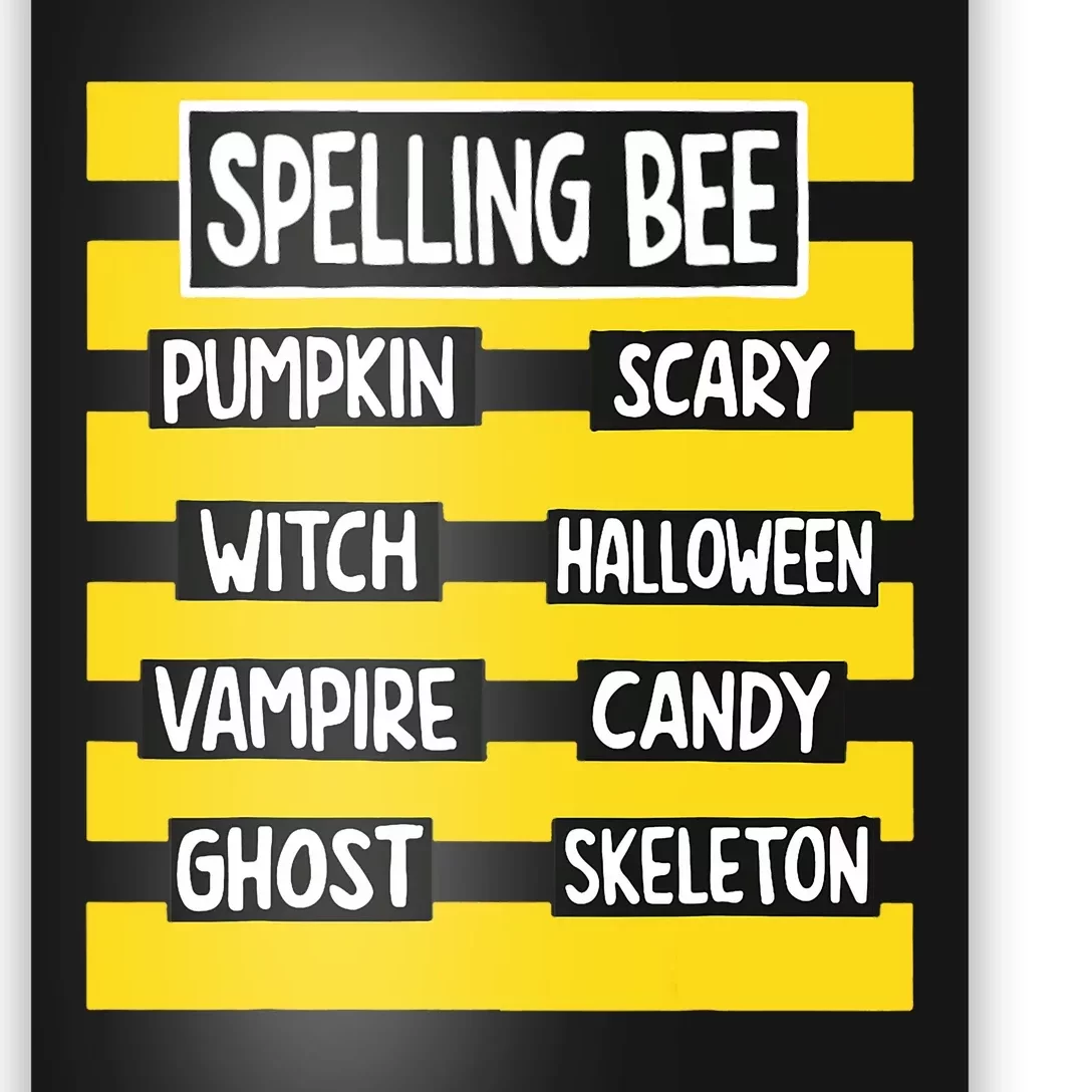 Funny Pun Halloween Costume For Teachers Spelling Bee Poster