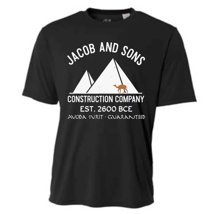 Funny Passover Hebrew Construction Egypt Pyramids Builders Cooling Performance Crew T-Shirt