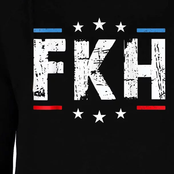 Fkh Political Humor F Kamala Harris Conservative Republican Womens Funnel Neck Pullover Hood