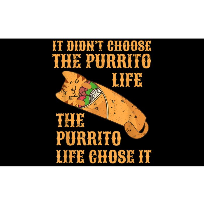 Funny Purrito He Purrito Life Chose It Kitty Pun Cat Bumper Sticker