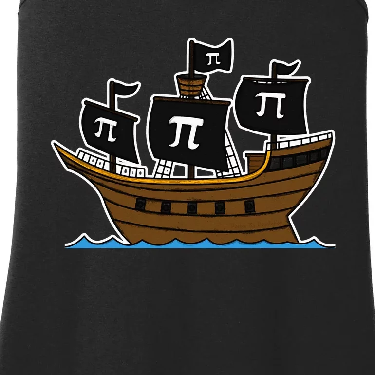 Funny Pi-rate Happy Pi Day Math Geek Pirate Lover Ladies Essential Tank