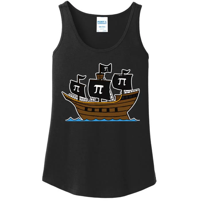 Funny Pi-rate Happy Pi Day Math Geek Pirate Lover Ladies Essential Tank