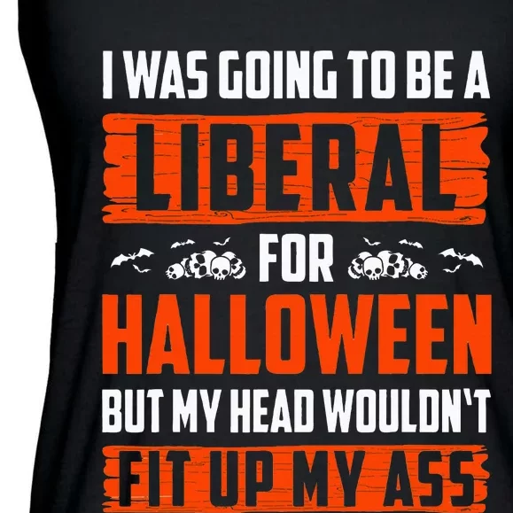 Funny Political Halloween Costume Idea Ladies Essential Flowy Tank