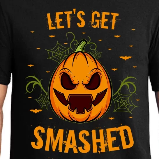 Fun Pumpkin Happy Halloween Party Costume Let’S Get Smashed Gift Pajama Set