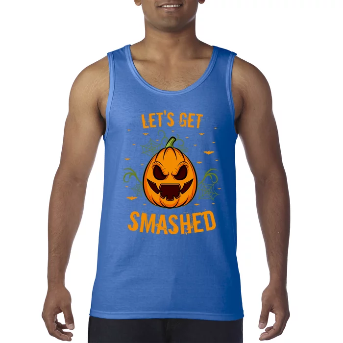 Fun Pumpkin Happy Halloween Party Costume Let’S Get Smashed Gift Tank Top