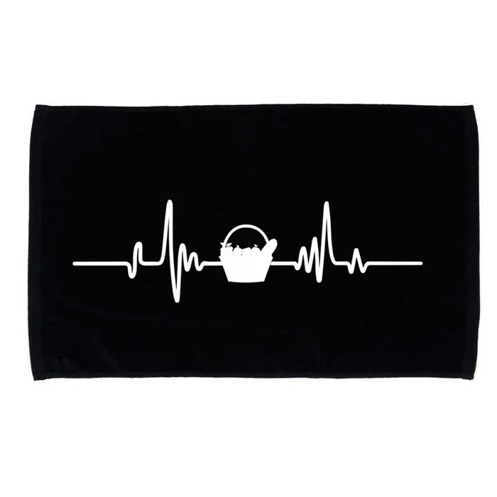 Funny Picnic Heartbeat Family Vacation Camping Picnic Party Great Gift Microfiber Hand Towel