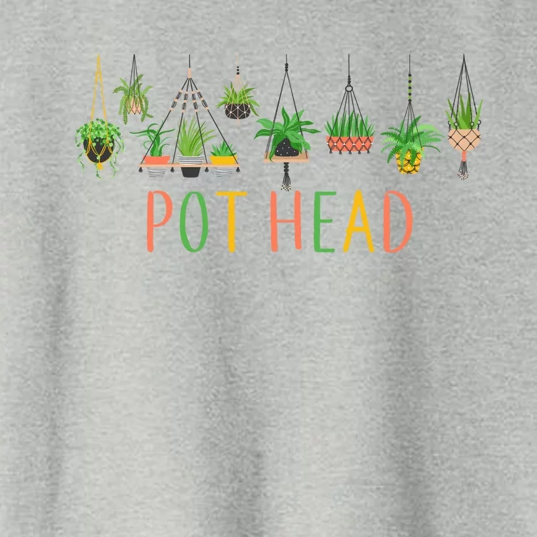 Funny Pot Head For Plant Lovers 1 Women's Crop Top Tee