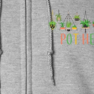 Funny Pot Head For Plant Lovers 1 Full Zip Hoodie