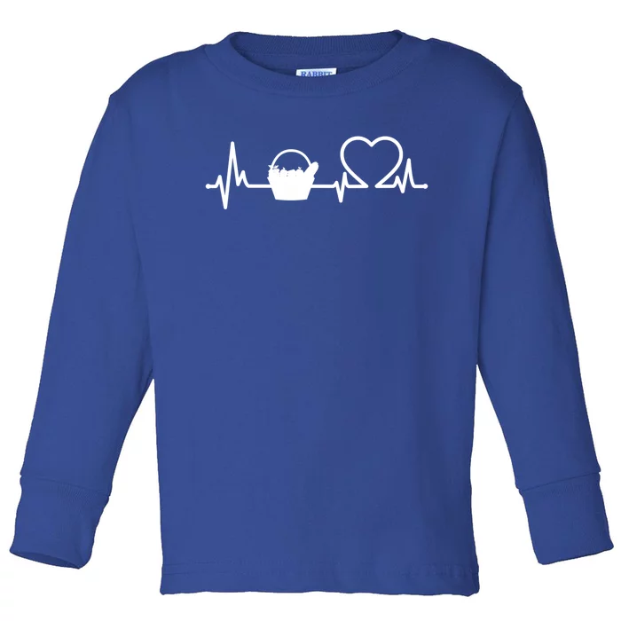 Funny Picnic Heartbeat Family Vacation Camping Picnic Party Great Gift Toddler Long Sleeve Shirt