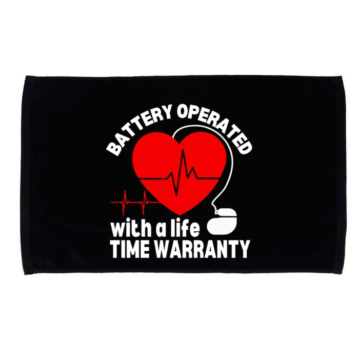 Funny Pacemaker Heart Surgery Survivor Heart Disease Gift Microfiber Hand Towel