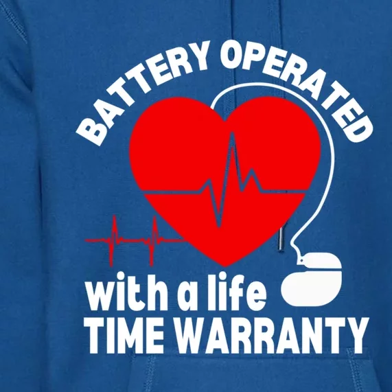 Funny Pacemaker Heart Surgery Survivor Heart Disease Gift Premium Hoodie