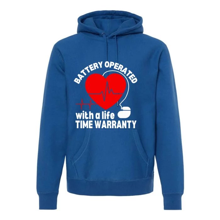 Funny Pacemaker Heart Surgery Survivor Heart Disease Gift Premium Hoodie