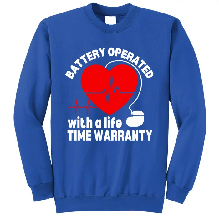 Funny Pacemaker Heart Surgery Survivor Heart Disease Gift Tall Sweatshirt