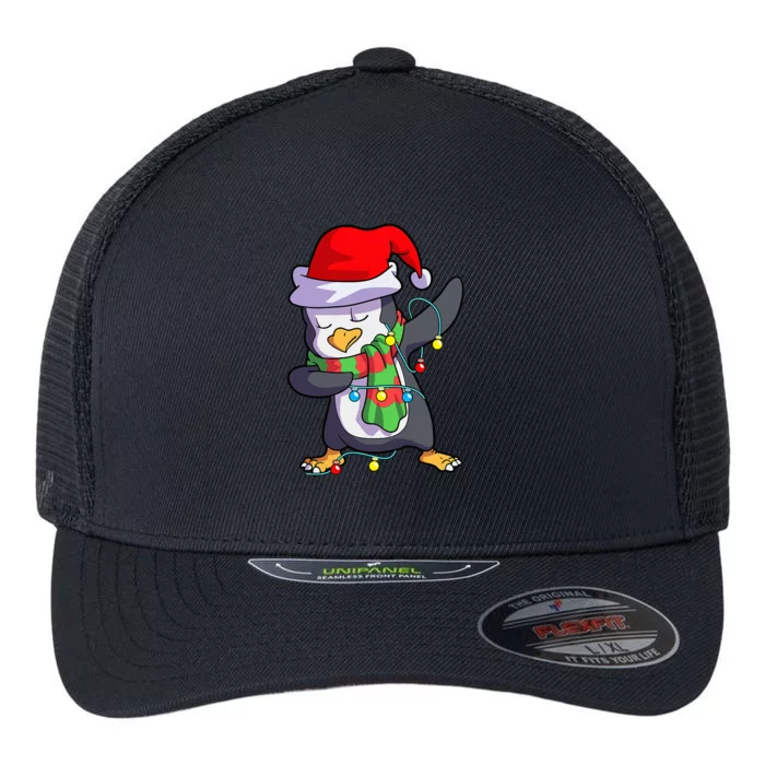 Festive Penguin Holiday Matching Set Flexfit Unipanel Trucker Cap