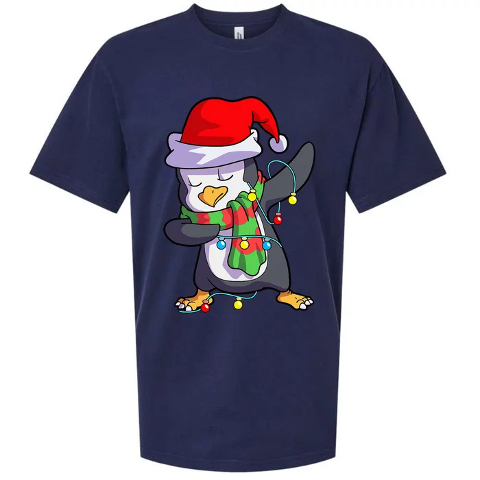 Festive Penguin Holiday Matching Set Sueded Cloud Jersey T-Shirt