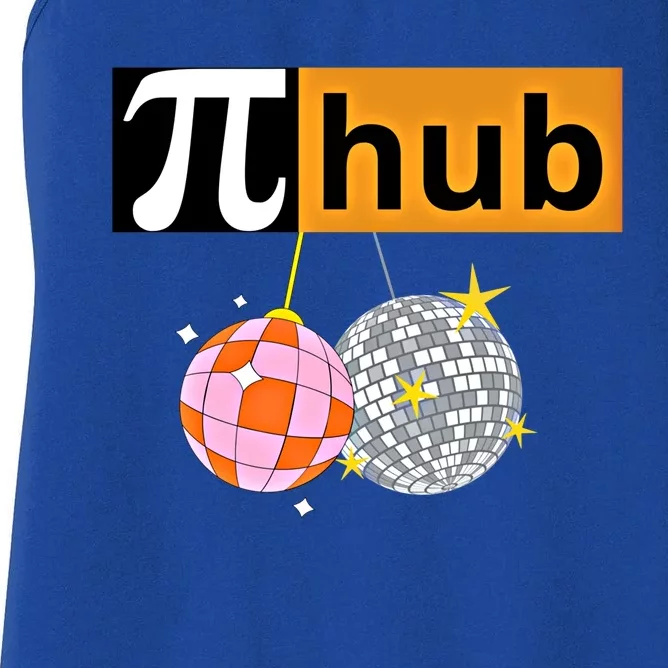 Funny Pi Hub Club 14 March Math Day Pi Day Cute Gift Women's Racerback Tank