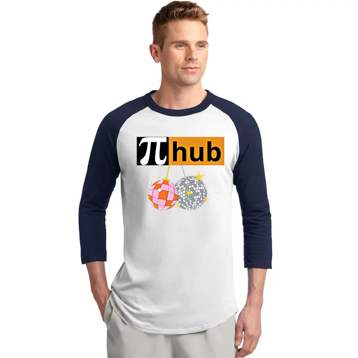 Funny Pi Hub Club 14 March Math Day Pi Day Cute Gift Baseball Sleeve Shirt