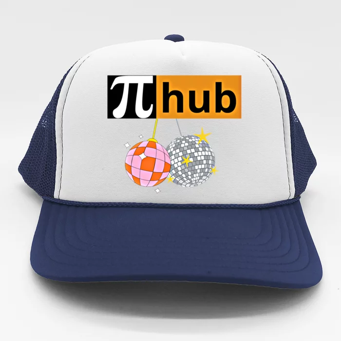 Funny Pi Hub Club 14 March Math Day Pi Day Cute Gift Trucker Hat