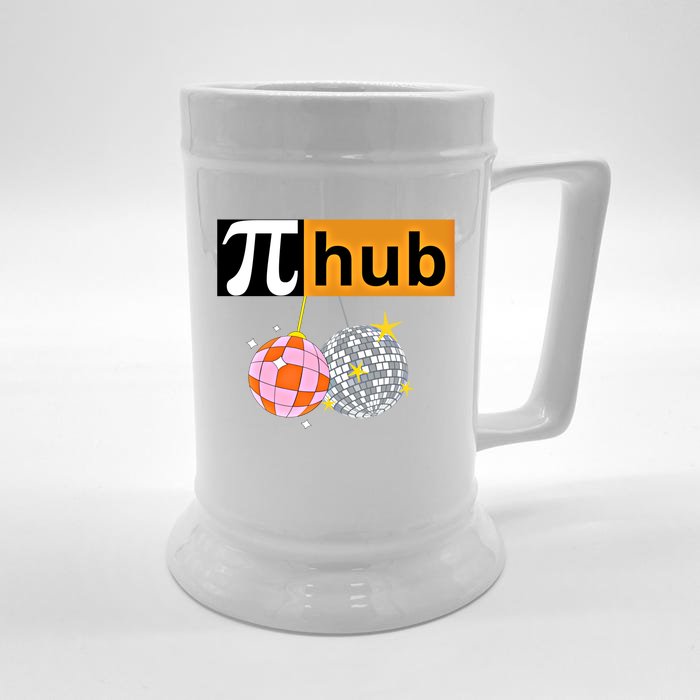 Funny Pi Hub Club 14 March Math Day Pi Day Cute Gift Front & Back Beer Stein