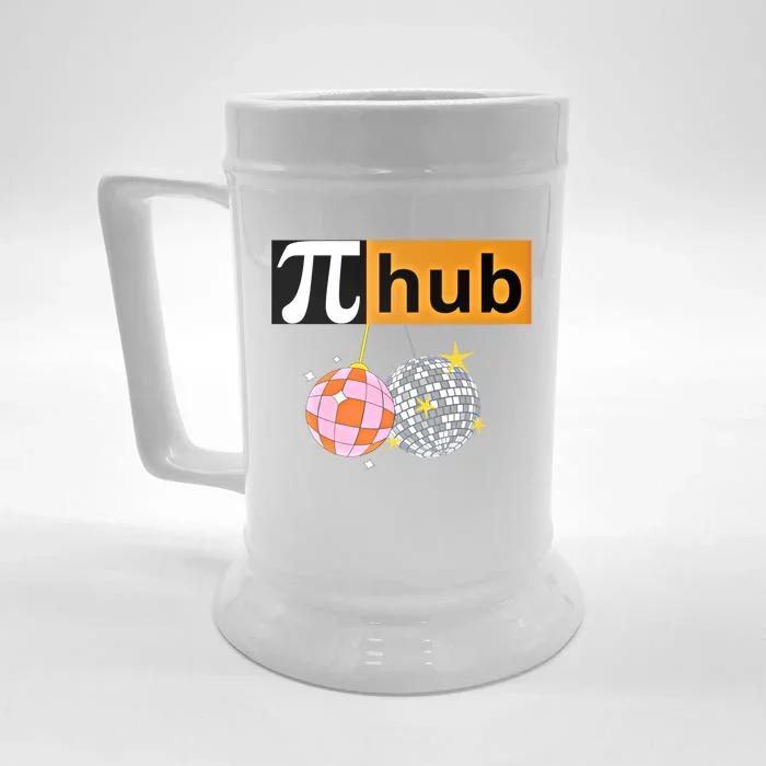 Funny Pi Hub Club 14 March Math Day Pi Day Cute Gift Front & Back Beer Stein