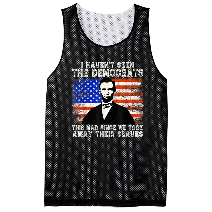 Funny Political I Haven't Seen The Democrats This Mad Mesh Reversible Basketball Jersey Tank