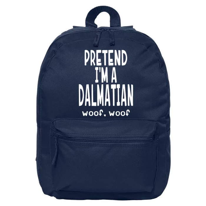 Funny Pretend Im A Dalmatian Lazy Halloween Costume 16 in Basic Backpack