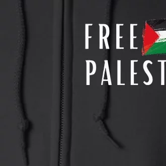 Free Palestine I Support Palestine Freedom Flag Free Gaza Full Zip Hoodie