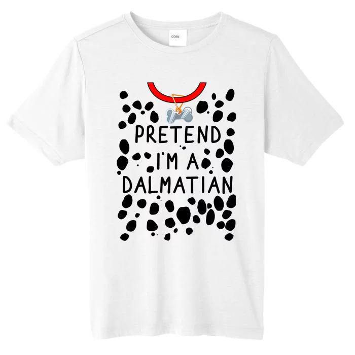 Funny Pretend I'm A Dalmatian Dog Halloween DIY Costume ChromaSoft Performance T-Shirt