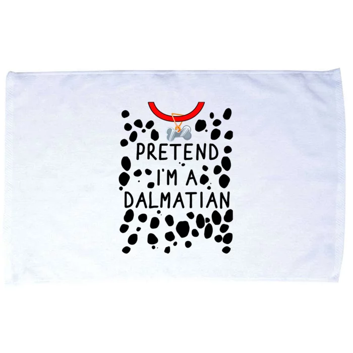 Funny Pretend I'm A Dalmatian Dog Halloween DIY Costume Microfiber Hand Towel