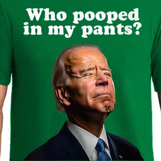 Funny Pooped In My Pants Anti Joe Biden Conservative Pajama Set