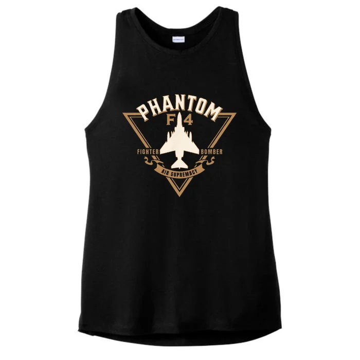 F4 Phantom II Naval Fighter Bomber Jet Interceptor Aircraft Ladies Tri-Blend Wicking Tank