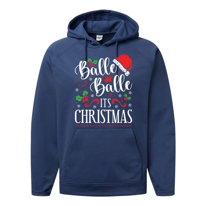 Funny Punjabi Indian Balle Balle ItS Christmas Gift Performance Fleece Hoodie