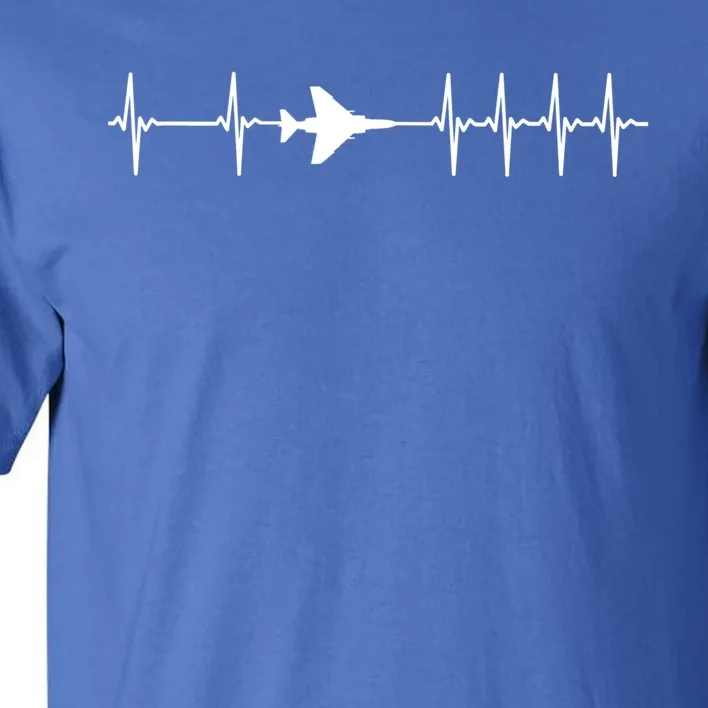 F4 Phantom Ii Ecg Heartbeat Airplane Gift Tall T-Shirt