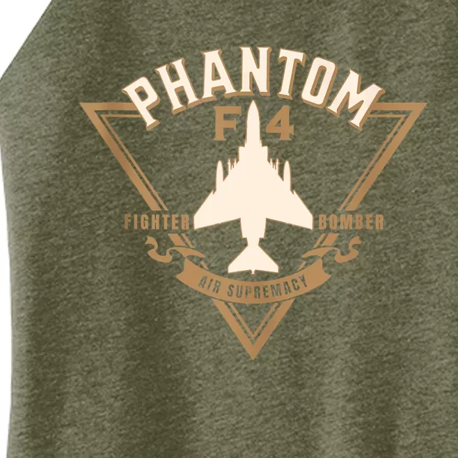 F4 Phantom II Naval Fighter Bomber Jet Interceptor Aircraft Women’s Perfect Tri Rocker Tank