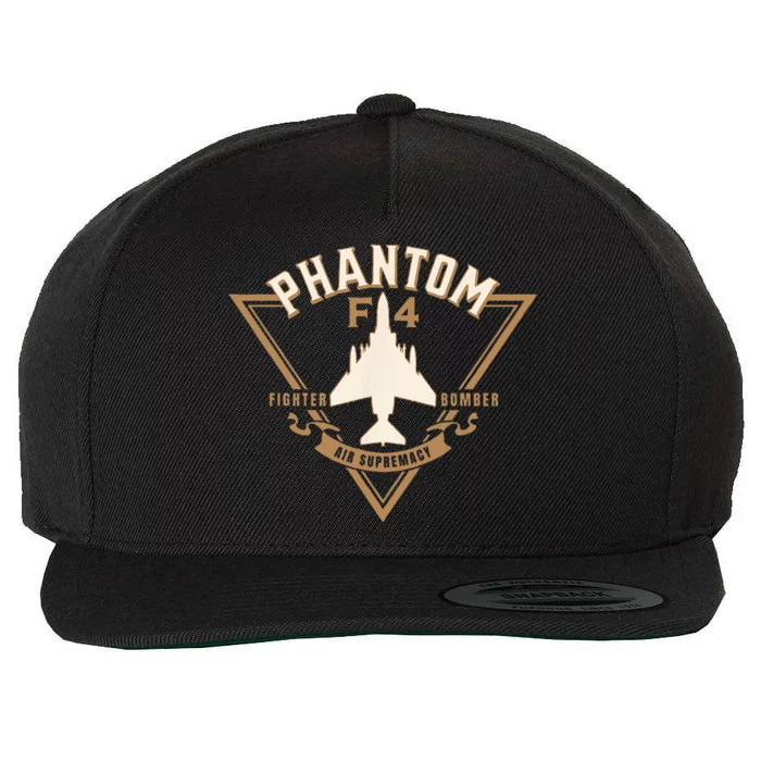 F4 Phantom II Naval Fighter Bomber Jet Interceptor Aircraft Wool Snapback Cap