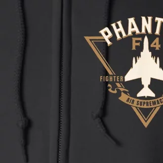 F4 Phantom II Naval Fighter Bomber Jet Interceptor Aircraft Full Zip Hoodie