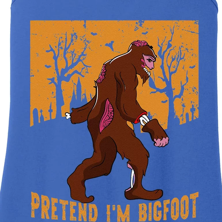 Funny Pretend Im Bigfoot Halloween Bigfoot Costume Gift Gift Ladies Essential Tank