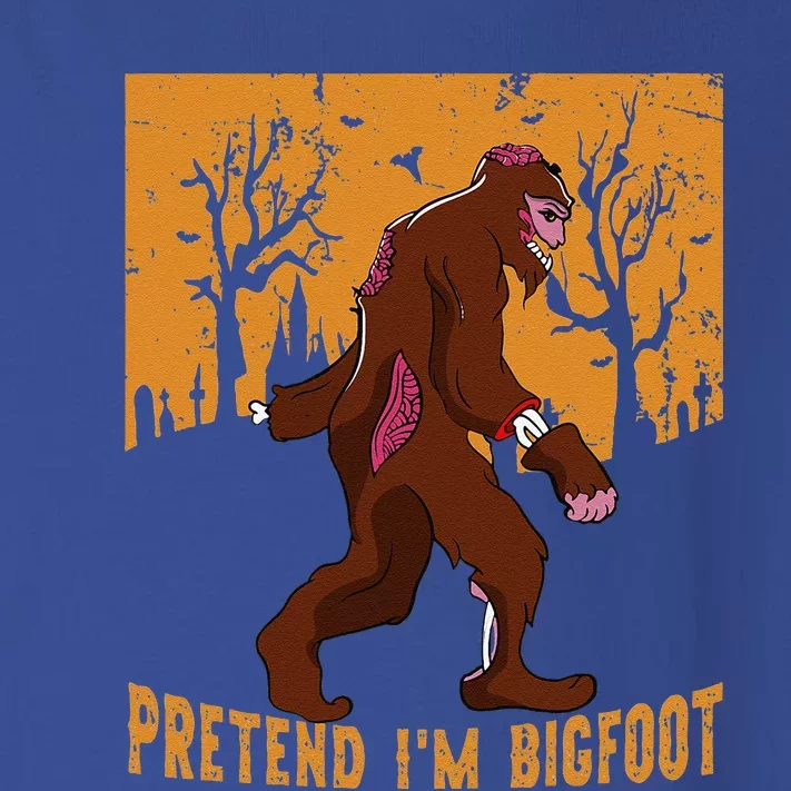 Funny Pretend Im Bigfoot Halloween Bigfoot Costume Gift Gift Toddler Long Sleeve Shirt