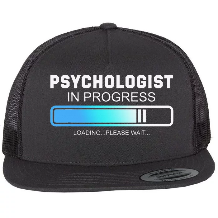 Future Psychologist In Progress Psychology Graduation Flat Bill Trucker Hat