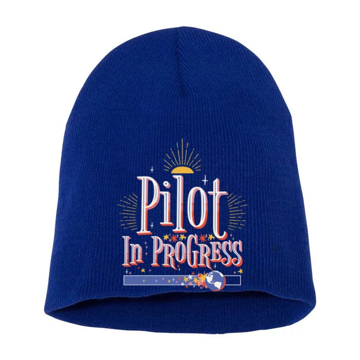 Future Pilot In Progress Great Gift Short Acrylic Beanie