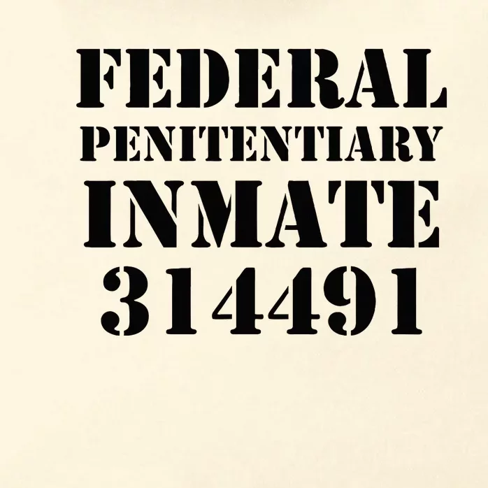 Federal Penitentiary Inmate Funny Halloween Prisoner Costume Zip Tote Bag