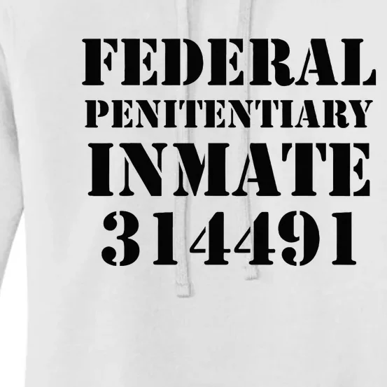 Federal Penitentiary Inmate Funny Halloween Prisoner Costume Women's Pullover Hoodie