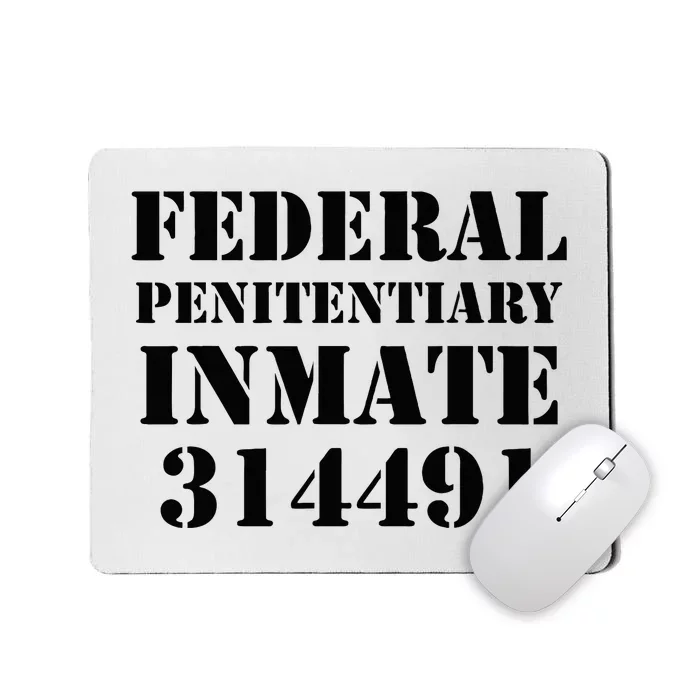 Federal Penitentiary Inmate Funny Halloween Prisoner Costume Mousepad