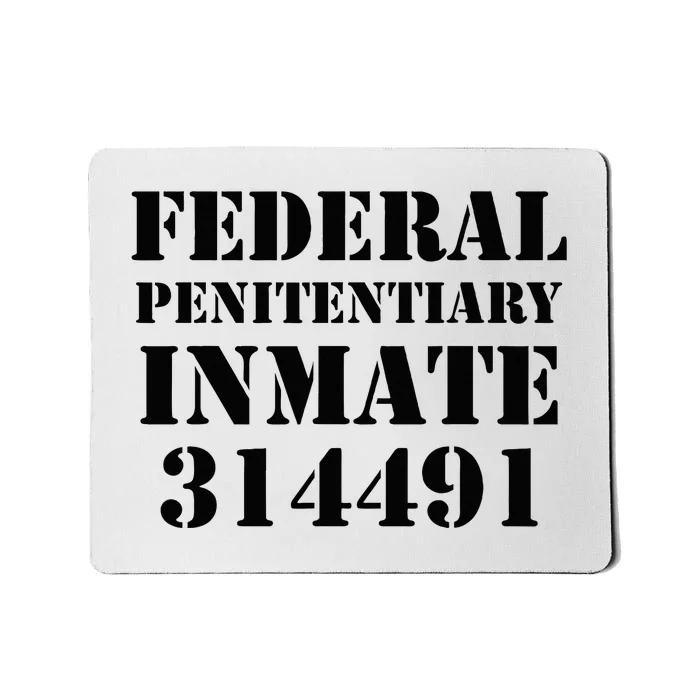 Federal Penitentiary Inmate Funny Halloween Prisoner Costume Mousepad