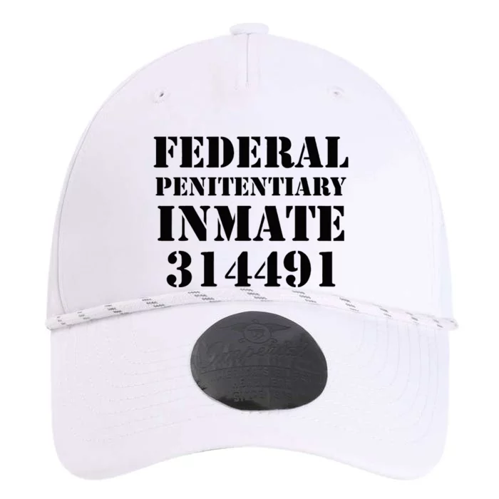 Federal Penitentiary Inmate Funny Halloween Prisoner Costume Performance The Dyno Cap