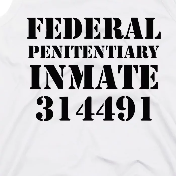 Federal Penitentiary Inmate Funny Halloween Prisoner Costume Tank Top