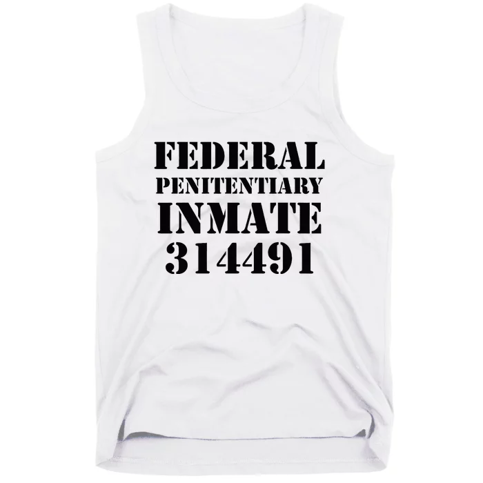 Federal Penitentiary Inmate Funny Halloween Prisoner Costume Tank Top