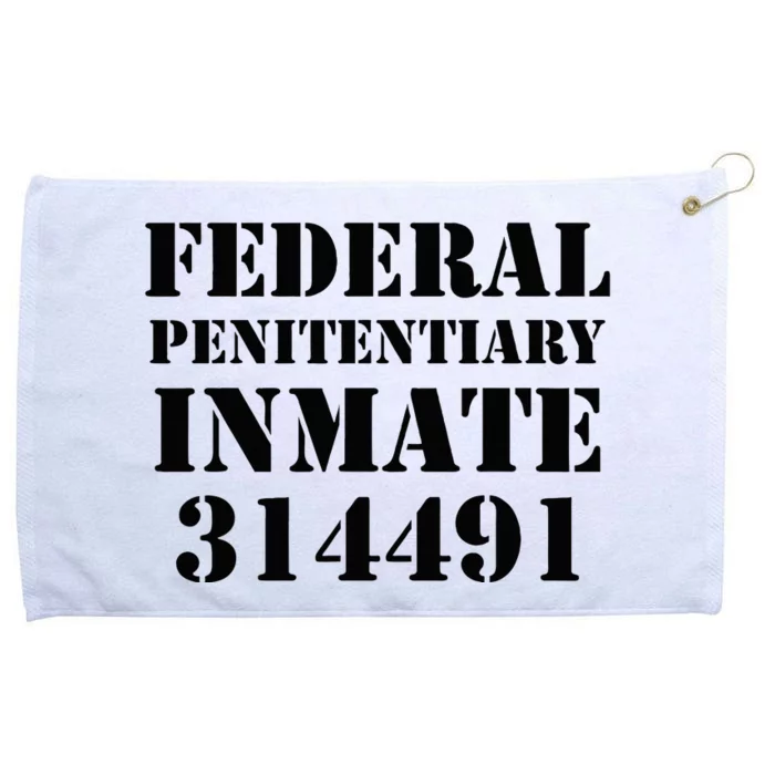 Federal Penitentiary Inmate Funny Halloween Prisoner Costume Grommeted Golf Towel